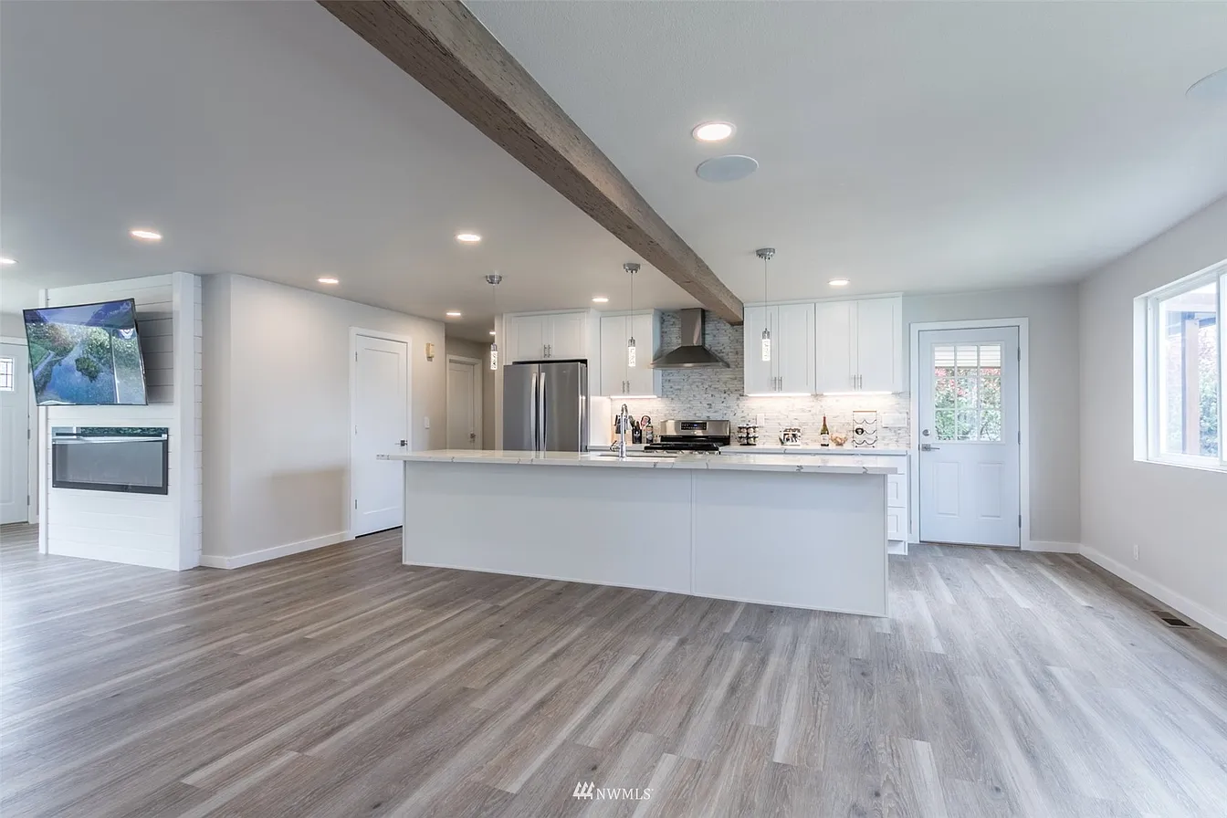 Modern White Kitchen After Remodel